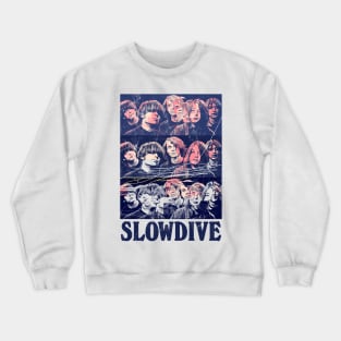 Slowdive • • • • 1990s Retro Glitch Original Design Crewneck Sweatshirt